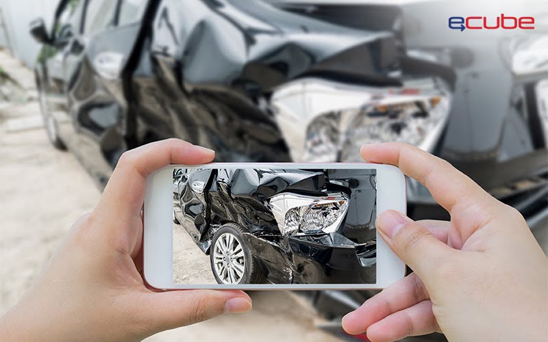 Documentation of the rental vehicle incident