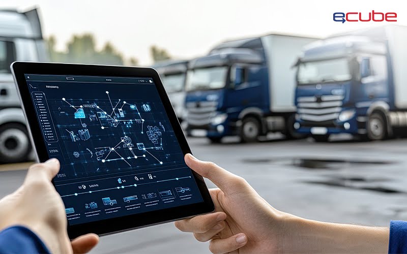 fleet management on a tablet