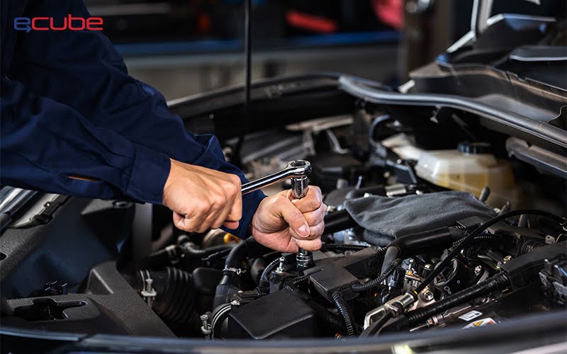 mechanic doing maintenance